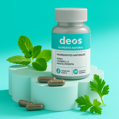 DEOS™ - 30 Cápsulas Naturales - Frescura interior y confianza todo el día